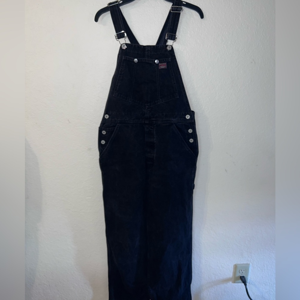 Vintage Guess Charcoal Denim Overalls - Picture 13 of 15